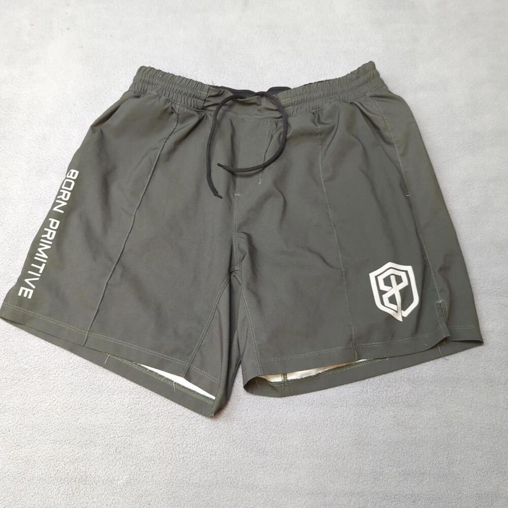 Born Primitive Shorts Small Green Training Performance Linerless Weightlifting S
